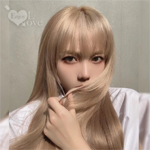 成人or娃娃裝扮假髮 ‧ 齊瀏海 - 長直髮 / 米白色